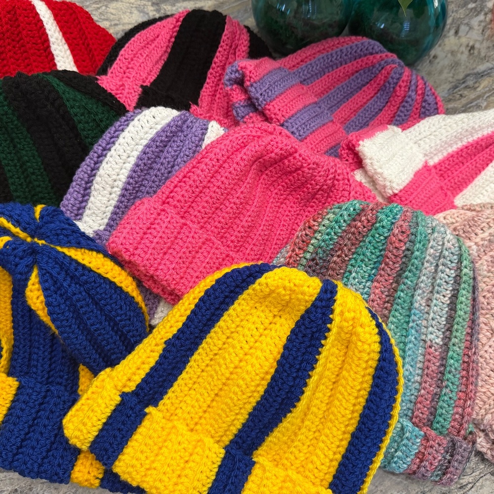 Multicolor Crochet Beanie Hat Fall Winter Spring Hat For Personal or Gifts B2  B - Picture 3 of 3